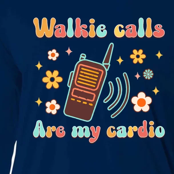 Walkie Calls Are My Cardio Special Education ABA SPED Cooling Performance Long Sleeve Crew