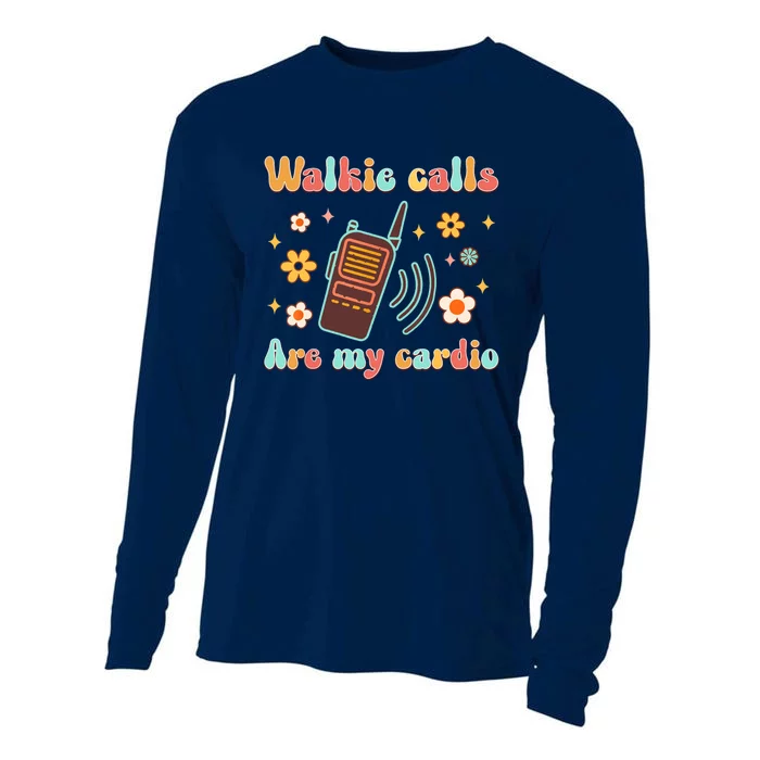 Walkie Calls Are My Cardio Special Education ABA SPED Cooling Performance Long Sleeve Crew