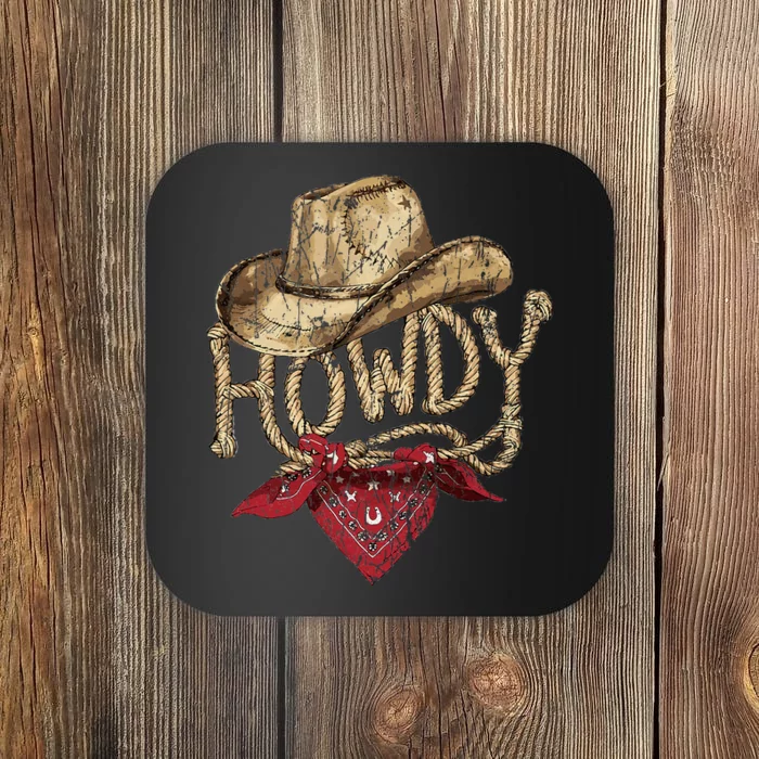 Western Cowboy Birthday Party Howdy Cowboy Coaster