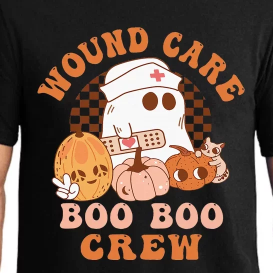 Wound Care Boo Boo Crew Funny Nurse Ghost Halloween Pajama Set