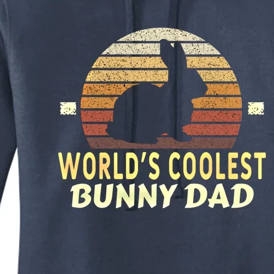 Worlds Coolest Bunny Dad Pet Cute Rabbit Great Gift Women's Pullover Hoodie