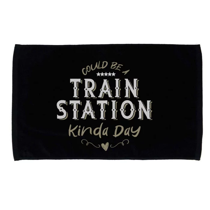 Wo Could Be A Train Station Kinda Day, vintage Country Music Microfiber Hand Towel