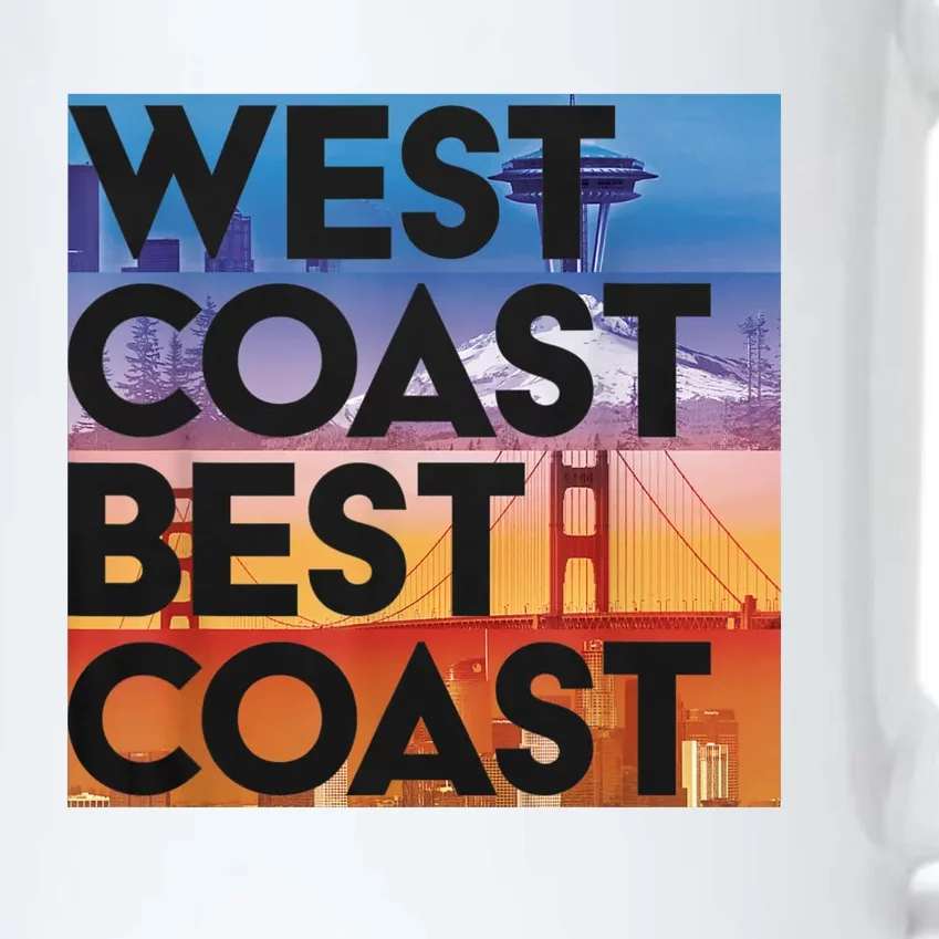 West Coast Best Coast Black Color Changing Mug