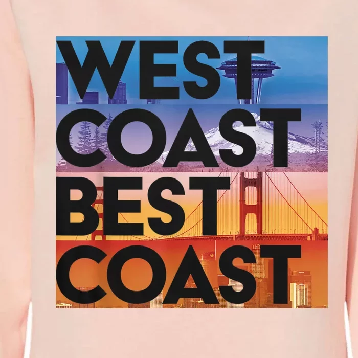 West Coast Best Coast Womens California Wash Sweatshirt