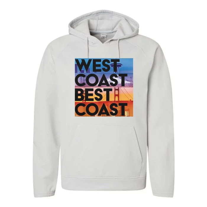 West Coast Best Coast Performance Fleece Hoodie