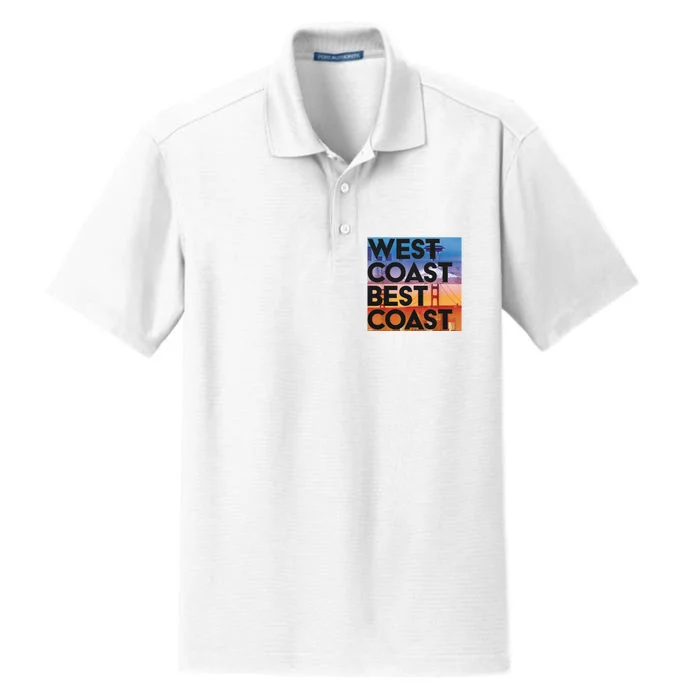 West Coast Best Coast Dry Zone Grid Performance Polo