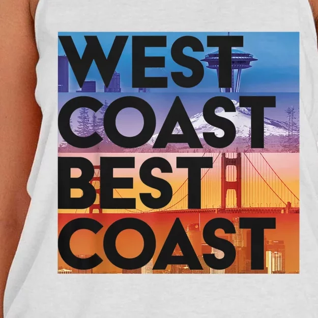 West Coast Best Coast Women's Knotted Racerback Tank