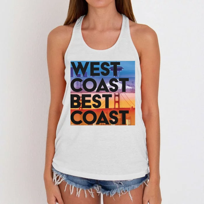 West Coast Best Coast Women's Knotted Racerback Tank