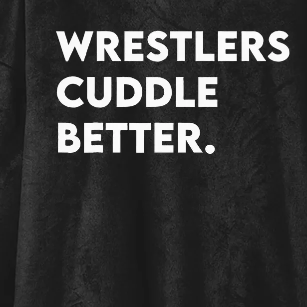 Wrestlers Cuddle Better Wrestling Hooded Wearable Blanket