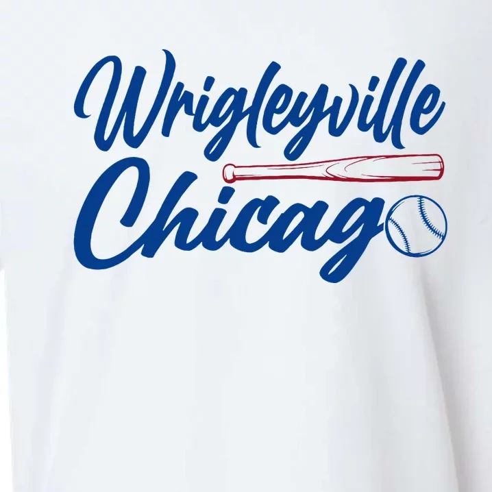 Wrigleyville Chicago Baseball American Sueded Cloud Jersey T-Shirt