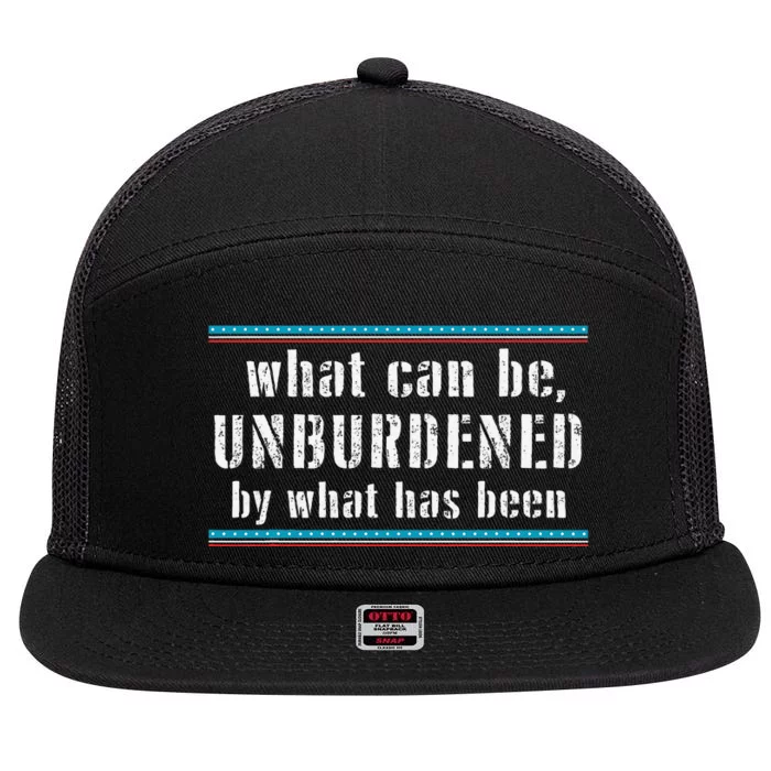 What Can Be Unburdened By What Has Been Cool 7 Panel Mesh Trucker Snapback Hat