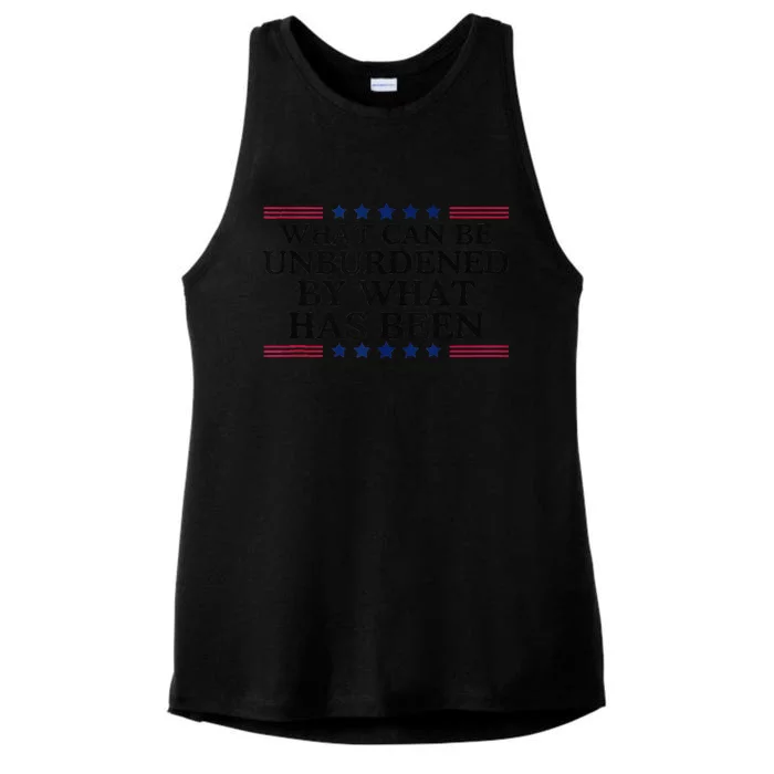 What Can Be Unburdened By What Has Been Ladies Tri-Blend Wicking Tank