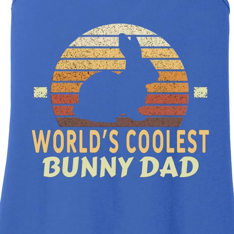 Worlds Coolest Bunny Dad Pet Cute Rabbit Gift Ladies Essential Tank