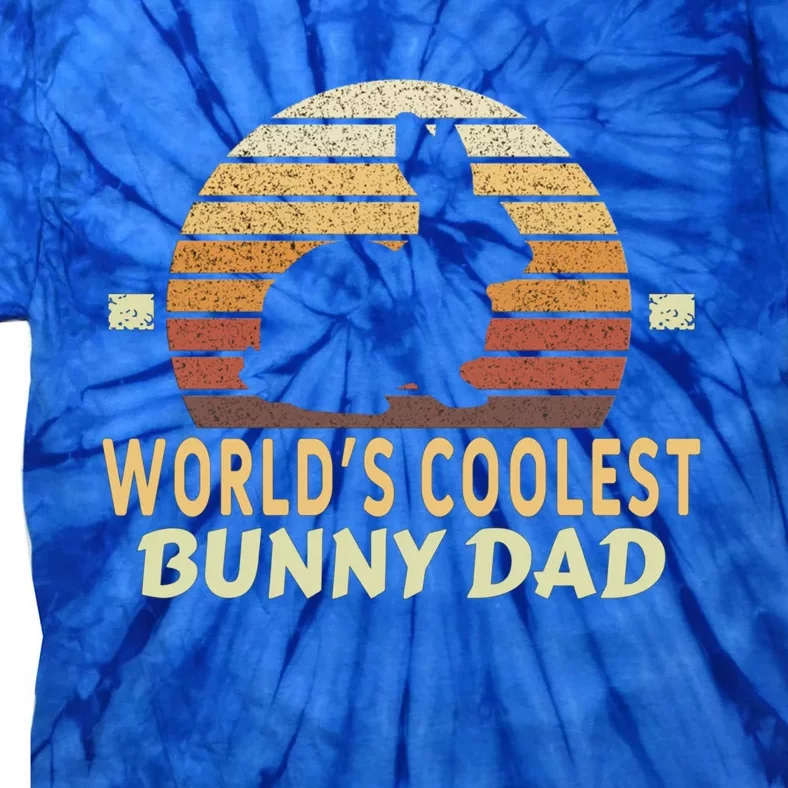 Worlds Coolest Bunny Dad Pet Cute Rabbit Gift Tie-Dye T-Shirt