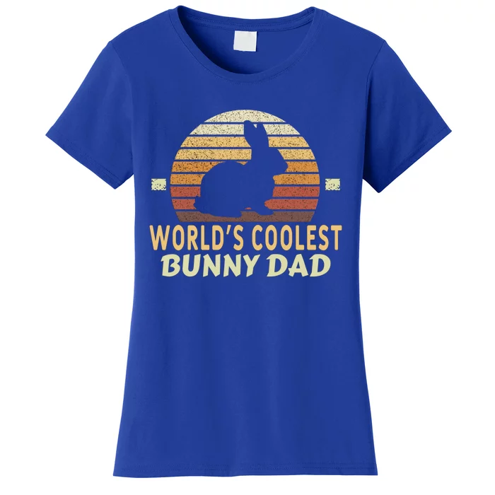 Worlds Coolest Bunny Dad Pet Cute Rabbit Gift Women's T-Shirt