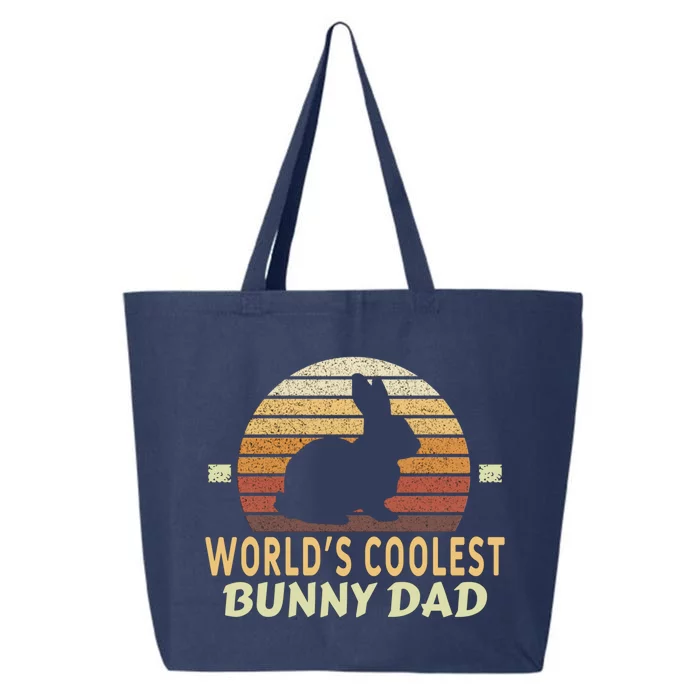 Worlds Coolest Bunny Dad Pet Cute Rabbit Gift 25L Jumbo Tote