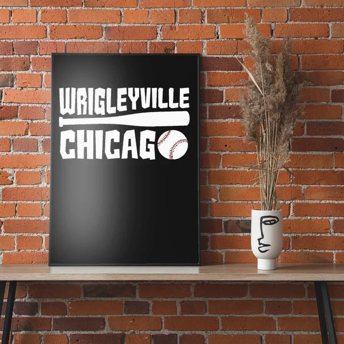 Wrigleyville Chicago Baseball American Poster