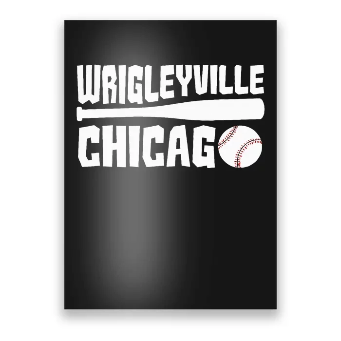 Wrigleyville Chicago Baseball American Poster