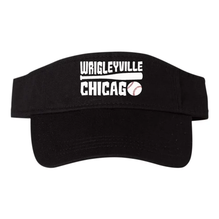 Wrigleyville Chicago Baseball American Valucap Bio-Washed Visor