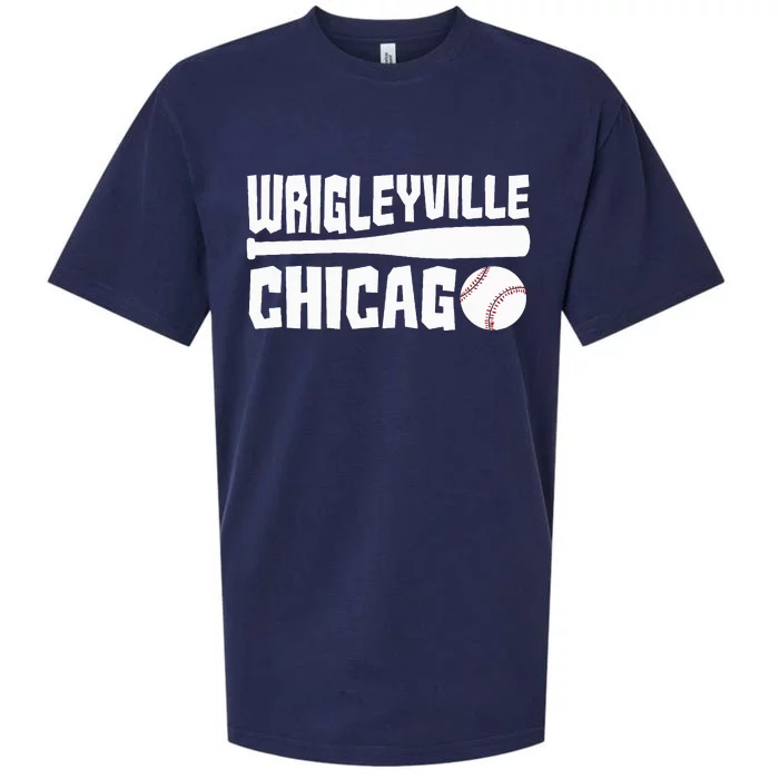 Wrigleyville Chicago Baseball American Sueded Cloud Jersey T-Shirt