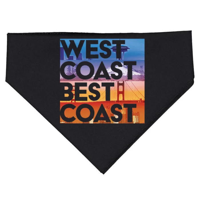 West Coast Best Coast Seaposfla USA-Made Doggie Bandana