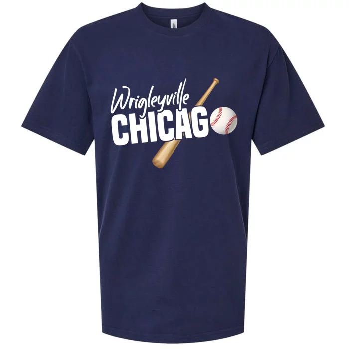 Wrigleyville Chicago Baseball American Sueded Cloud Jersey T-Shirt