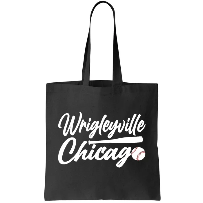 Wrigleyville Chicago Baseball American Tote Bag