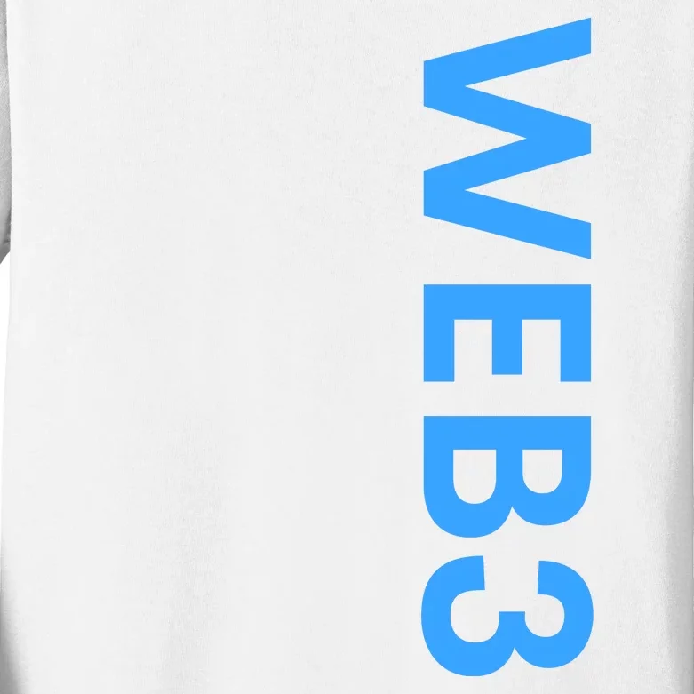 WEB3 Crypto Blockchain NFT Internet3.0 DeFi Metaverse Web3.0 Kids Long Sleeve Shirt