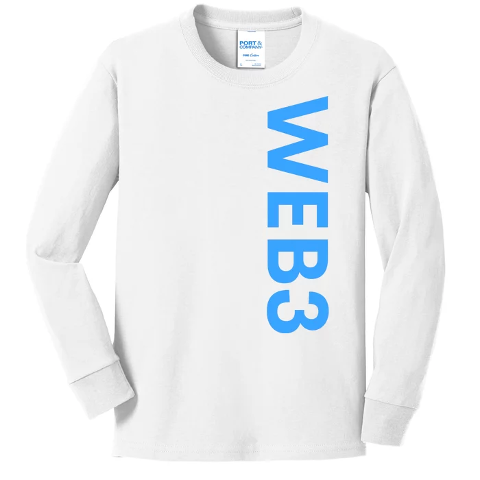 WEB3 Crypto Blockchain NFT Internet3.0 DeFi Metaverse Web3.0 Kids Long Sleeve Shirt