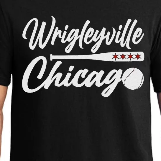 Wrigleyville Chicago Baseball American Pajama Set