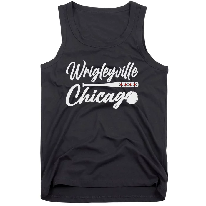 Wrigleyville Chicago Baseball American Tank Top