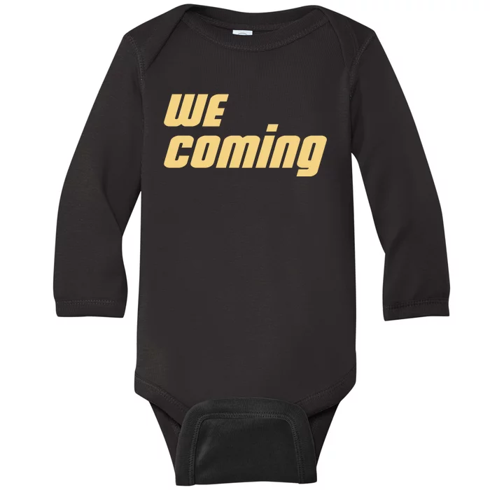 We Coming Buffaloes Football Baby Long Sleeve Bodysuit