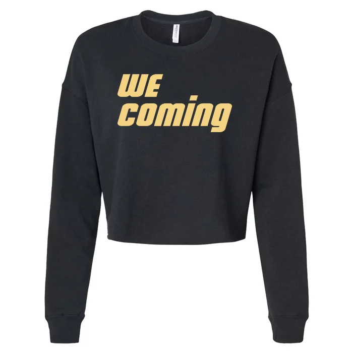 We Coming Buffaloes Football Cropped Pullover Crew