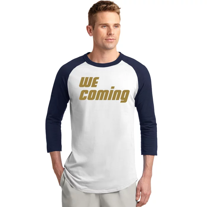 We Coming Buffaloes Football Baseball Sleeve Shirt