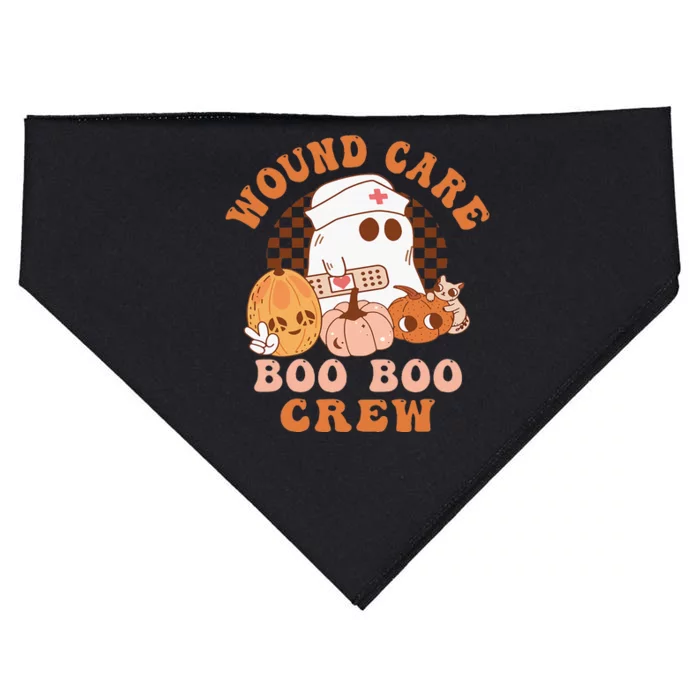 Wound Care Boo Boo Crew Funny Nurse Ghost Halloween USA-Made Doggie Bandana