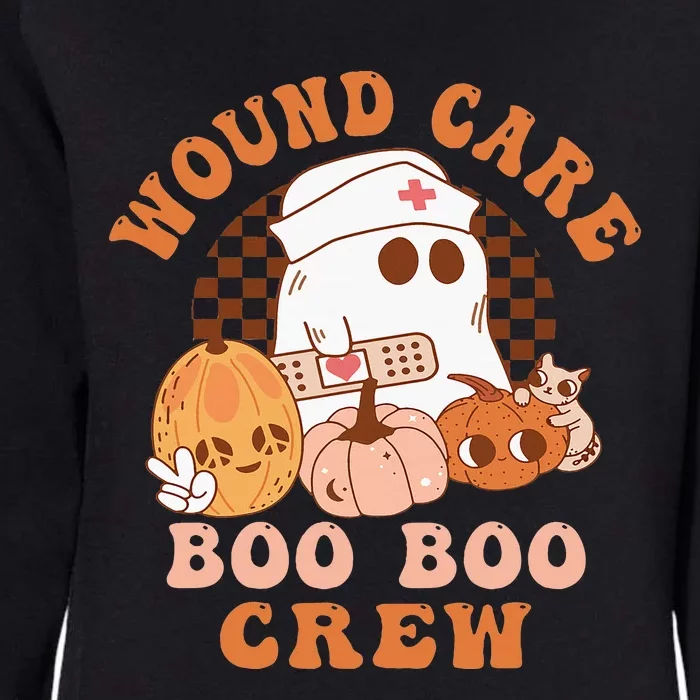 Wound Care Boo Boo Crew Funny Nurse Ghost Halloween Womens California Wash Sweatshirt