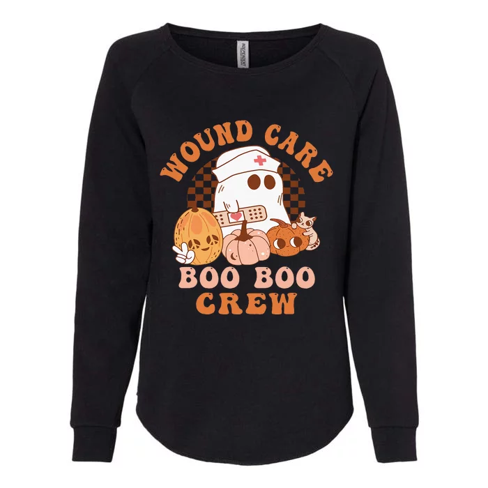 Wound Care Boo Boo Crew Funny Nurse Ghost Halloween Womens California Wash Sweatshirt