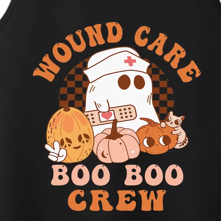 Wound Care Boo Boo Crew Funny Nurse Ghost Halloween Performance Tank