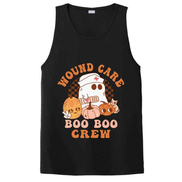 Wound Care Boo Boo Crew Funny Nurse Ghost Halloween Performance Tank