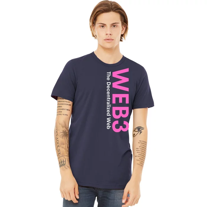 WEB3 Crypto Blockchain NFT Internet3.0 DeFi Metaverse Web3.0 Decentralize Web3.0 Premium T-Shirt