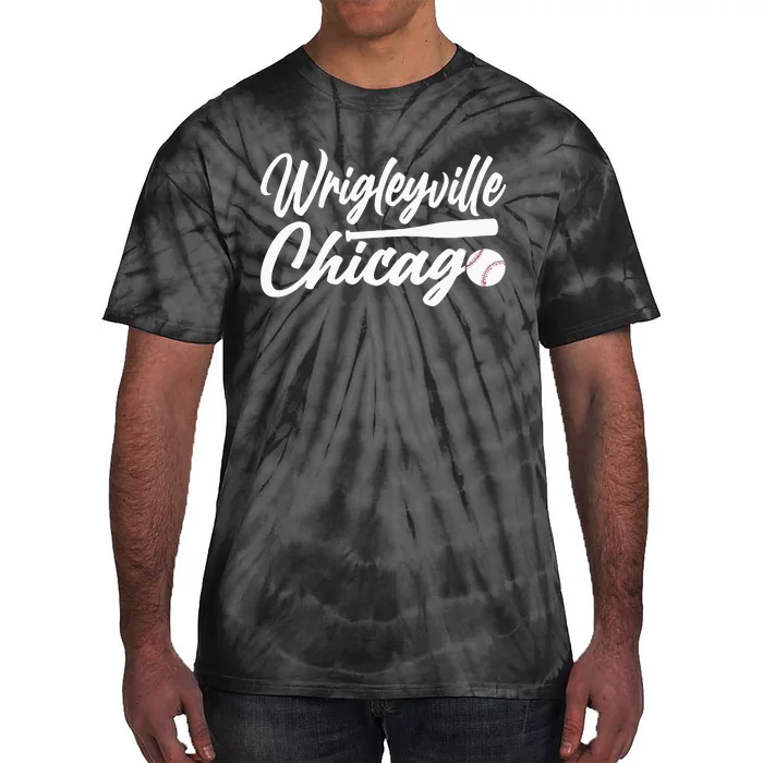 Wrigleyville Chicago Baseball American Tie-Dye T-Shirt