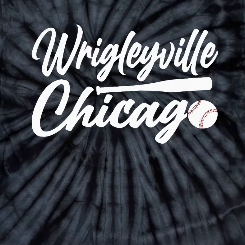 Wrigleyville Chicago Baseball American Tie-Dye T-Shirt