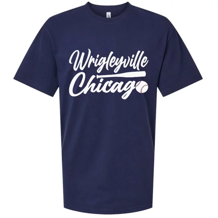 Wrigleyville Chicago Baseball American Sueded Cloud Jersey T-Shirt