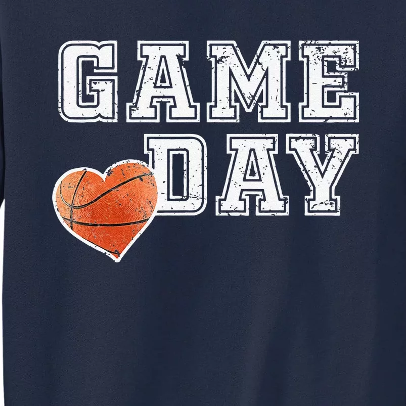 Women's Cute Basketball Mom Friday Night Game Day Tall Sweatshirt