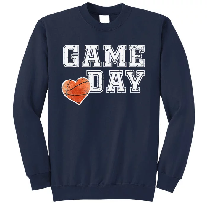 Women's Cute Basketball Mom Friday Night Game Day Tall Sweatshirt