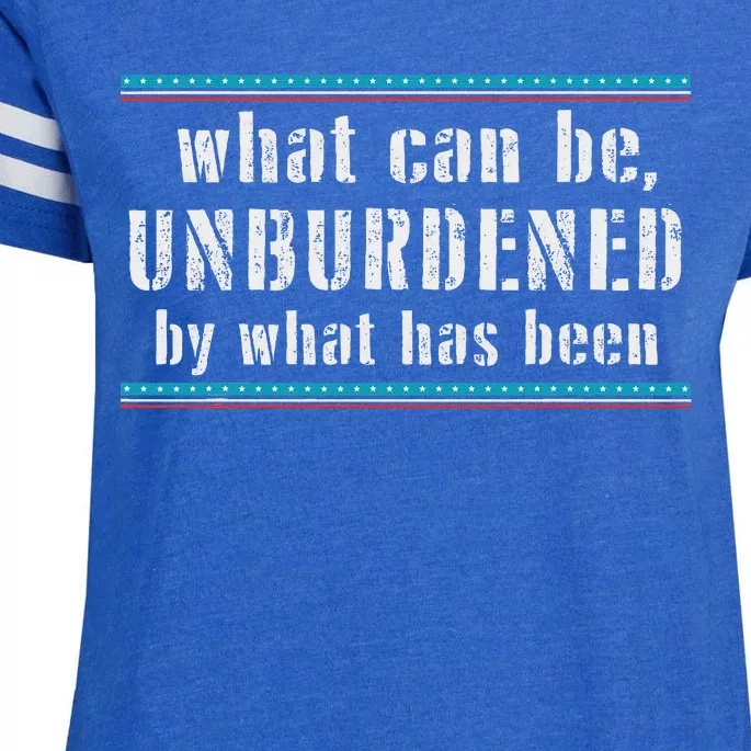 What Can Be Unburdened By What Has Been Cool Enza Ladies Jersey Football T-Shirt