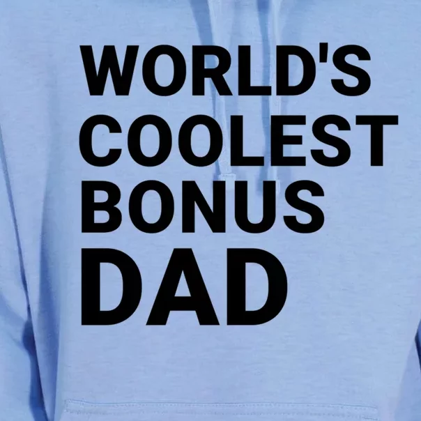 Worlds Coolest Bonus Dad Gift For Bonus Dad Fathers Day Gift Unisex Surf Hoodie