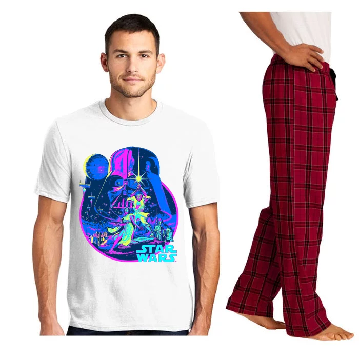 Wars Classic Bright Neon Poster Art Pajama Set