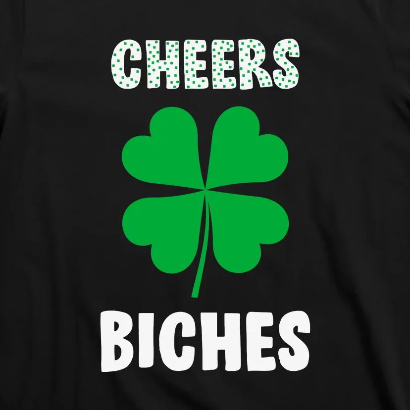 Womens Cheers Bitches Funny St Patricks Day Gifts Women T-Shirt