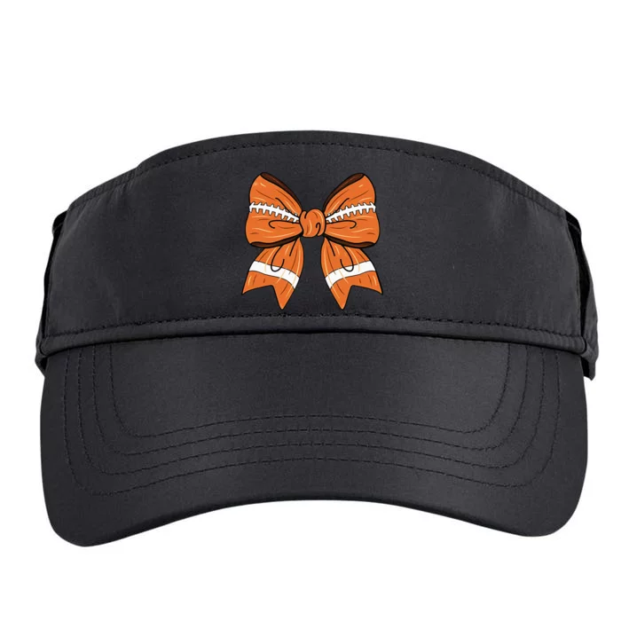 Women Coquette Bow American Football Thanksgiving Adult Drive Performance Visor